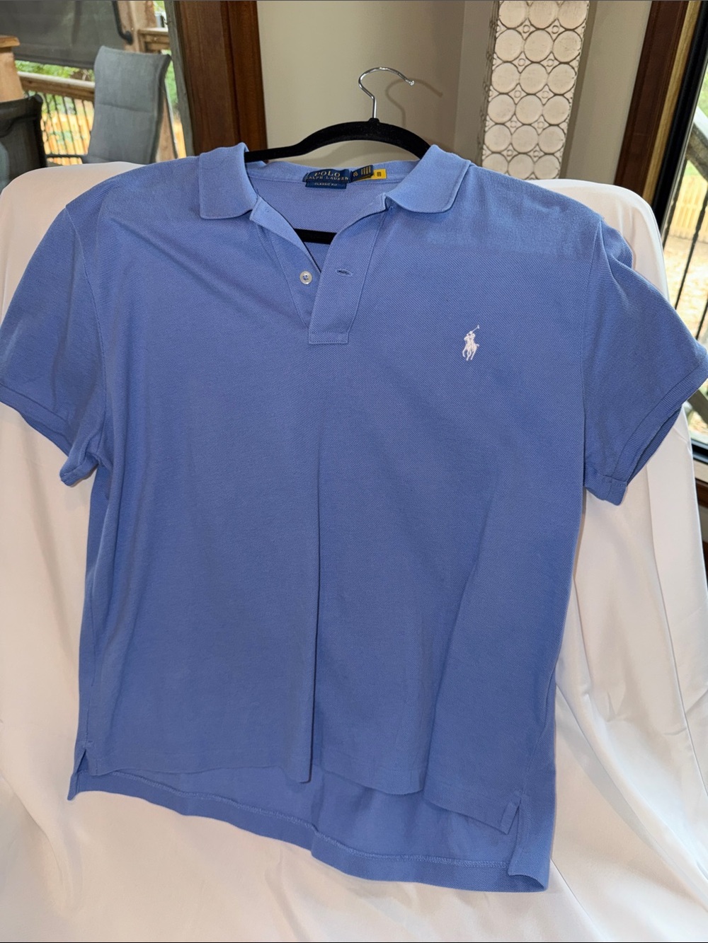 Ralph Lauren Periwinkle Blue Polo with Embroidered Pony